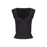 PINKO Black Viscose Women Top